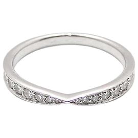 Tiffany & Co Platinum Diamond Harmony Ring Silber