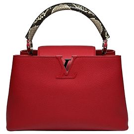 Louis Vuitton Sac Capucines MM Rouge Rouge