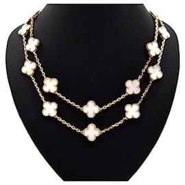 Van Cleef & Arpels Van Cleef Arpels Alhambra Motif lange Halskette Mehrfarben