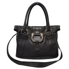 Bulgari Leoni Tote Shoulder Bag Brown