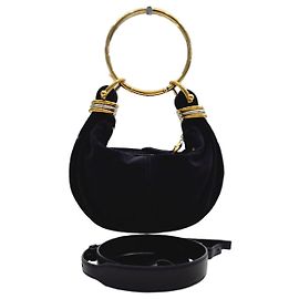 Chloé Bolsa de ombro Mini Hobo em camurça Preto
