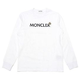 Moncler Sudadera de algodón con logo Blanco