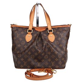 Louis Vuitton Bolsa de Ombro Monogram Palermo PM Multicor
