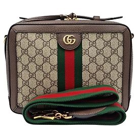 Gucci Borsa a tracolla Ophidia GG piccola Marrone