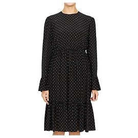 Gucci Seidenkleid mit Polka Dots Schwarz
