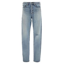 Saint Laurent Jeans Slim Fit Santa Monica Blue Denim Blu