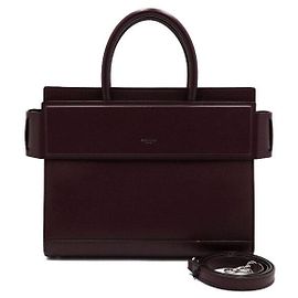 Givenchy Piccola borsa tote e borsa a tracolla Leather Horizon Crossbody Bordeaux Rosso