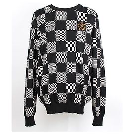 Louis Vuitton Pull en maille Distorted Damier XL Noir