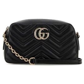 Gucci Piccola borsa a tracolla GG Marmont Nero