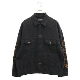 Balenciaga Denim-Jacke stamp: Schwarz