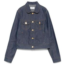 Céline Trucker-Jacke aus Raw Denim Blau