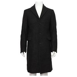 Acne Studio Garrett Wool Gray Men's Single Coat Jacket Brown