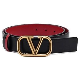 Valentino Cinto feminino com logo assinatura reversível Multicor