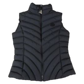Moncler Diagonal gesteppte Daunenweste Schwarz