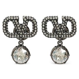 Valentino Orecchini con logo Signature YCW decorati Argento