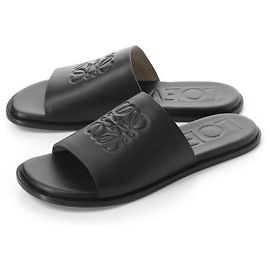 Loewe Sandales Flex Anatomic en veau souple Noir