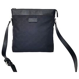 Gucci Sac bandoulière en nylon Microshima Noir