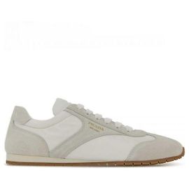 Prada Nylon Suede Sneakers White