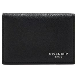 Givenchy Grained Leather Flap Card Holder Black