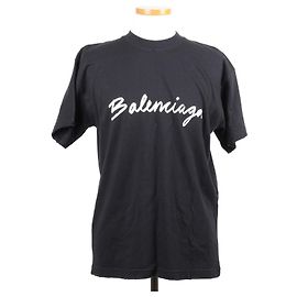 Balenciaga Logo T-Shirt Schwarz Schwarz