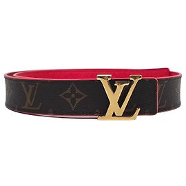 Louis Vuitton Monogram Reversible Belt Silvery