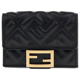 Fendi Micro Baguette Wallet AAJD Black