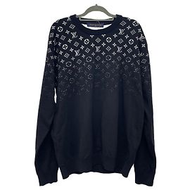 Louis Vuitton Gradient Cotton Knit Sweatshirt White