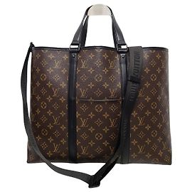 Louis Vuitton Tote Crossbody Monogram Macassar Marron