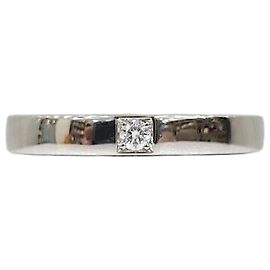 Bulgari Diamond Platinum Merrime Wedding Ring Silvery