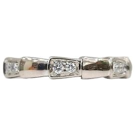 Bulgari Diamond Serpenti Viper Ring White Gold Size Silvery