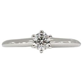 Tiffany & Co Diamant-Platin-Ehering Silber