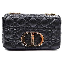 Petit sac Christian Dior Cannage Caro Noir