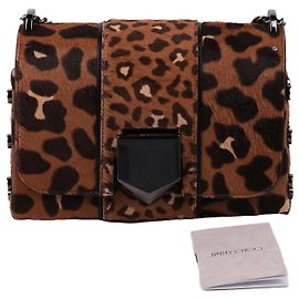 Jimmy Choo Piccola borsa a tracolla Rocket in pelle scamosciata con catena Marrone