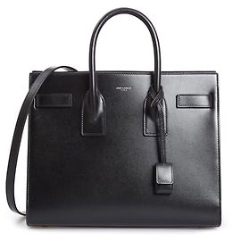 Sac de Jour Saint Laurent en cuir noir Multicolore