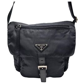 Prada Borsa a tracolla in nylon nero Nero