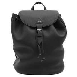 Céline Large Backpack in Grained Calfskin Black