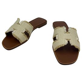 Hermès Beige Beige Sandals Brown