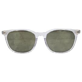 Dior Transparent Gold Logo Sunglasses Silvery