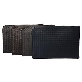 New Bottega Veneta Document Case Clutch Bag (Light Blue) Blue