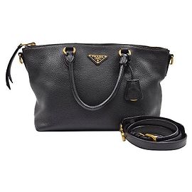Prada Borsa Tote e Borsa a Spalla Dino Nero