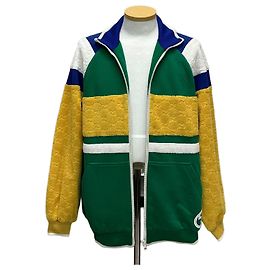 Gucci Giacca con zip in jersey di cotone Multicolore
