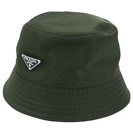 Prada Chapéu bucket Re-Nylon com logótipo triangular Preto