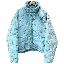 Louis Vuitton Kim Jones Monogram Stitch Pattern Down Jacket Sky Blue Blue