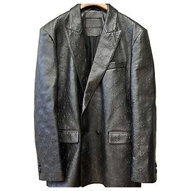 Gucci GG Logo Double Blazer Jacket Black Black