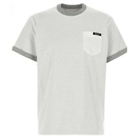 Prada Camiseta de algodón reversible Castaño