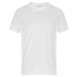 Prada Camiseta de algodón moldeable Blanco