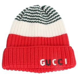 Gucci Gorro de malha para crianças Vermelho