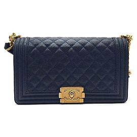 Chanel Bolsa Caviar Boy Medium Preto