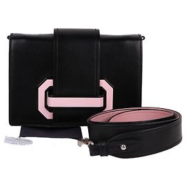 Prada Mini borsa a tracolla Bicolor Flex Ribbon Nero