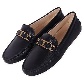 Tod's Leder-Driving-Schuhe Schwarz